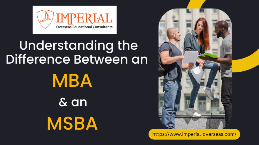 Difference Between an MBA and an MSBA