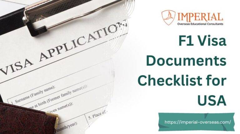 F1 Visa Documents Checklist for USA | Study visa for usa | Imperial