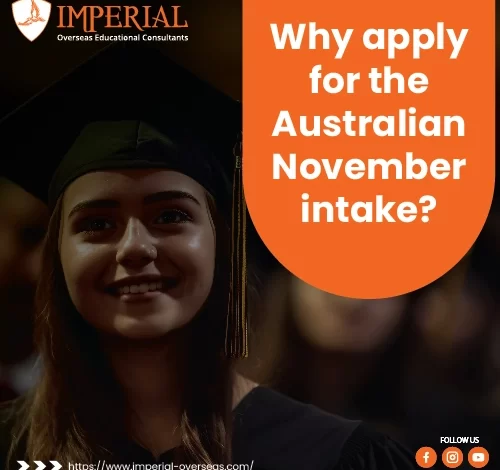 Why apply for the Australian November intake?