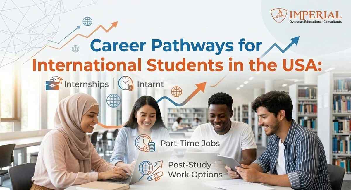 Career Pathways for International Students in the USA: Internships, Part-Time Jobs & Post-Study Work Options