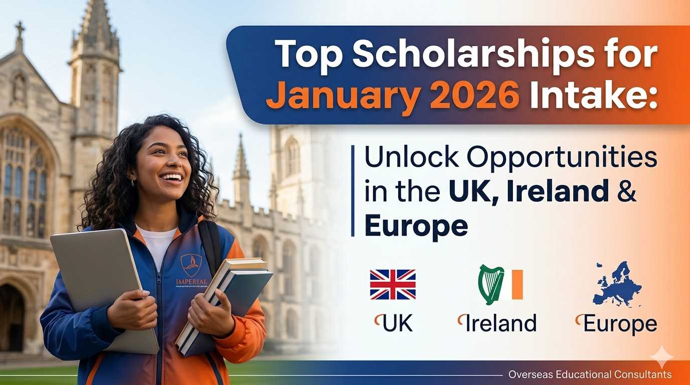 Top Scholarships for January 2026 Intake: Unlock Opportunities in the UK, Ireland & Europe