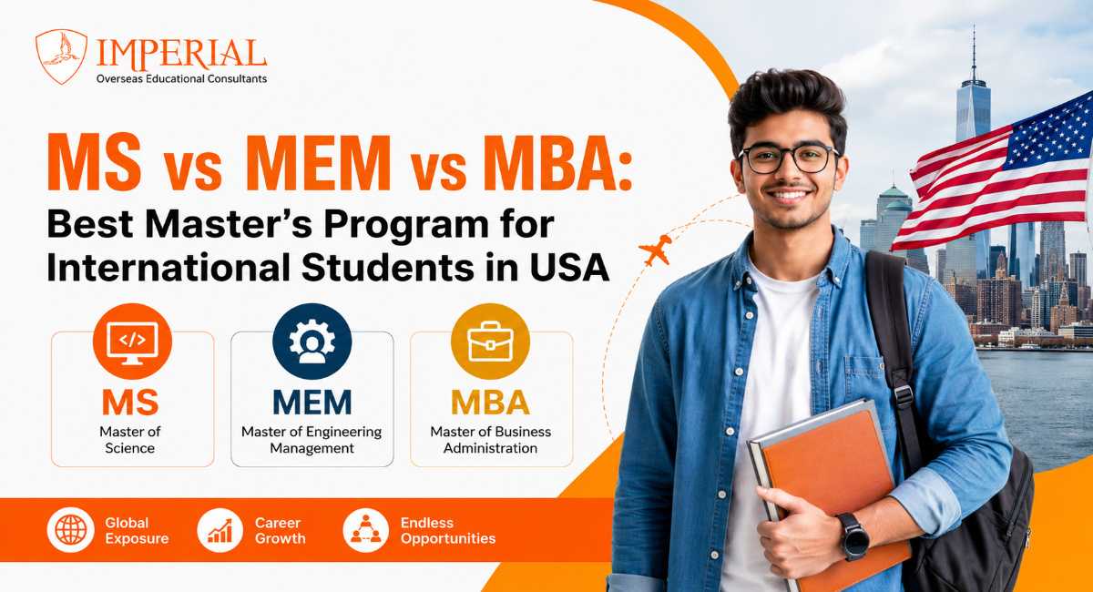 MS vs MEM vs MBA: Best Master’s Program for International Students in USA